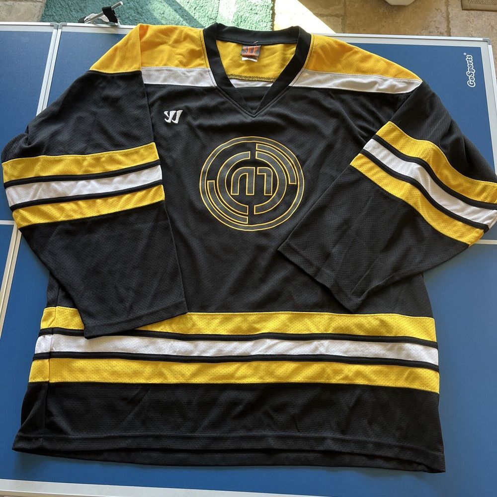 Hockey Monkey Warrior Jersey #9 Men's XL Yellow Black‎